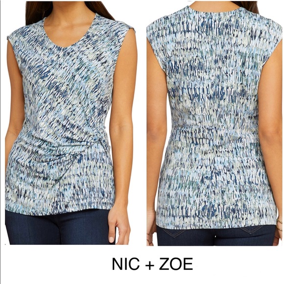 Nic and Zoe Short Sleeve Printed Top - Picture 3 of 7